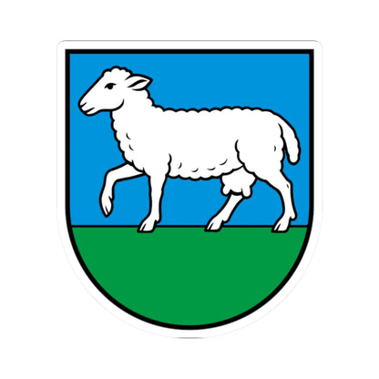 CHE La Côte-aux-Fées COA (Switzerland) (Coat of Arms) STICKER Vinyl Kiss-Cut Decal 2 Inch White - The Sticker Space