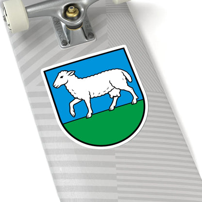 CHE La Côte-aux-Fées COA (Switzerland) (Coat of Arms) STICKER Vinyl Kiss-Cut Decal - The Sticker Space