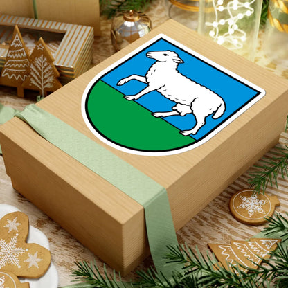 CHE La Côte-aux-Fées COA (Switzerland) (Coat of Arms) STICKER Vinyl Kiss-Cut Decal - The Sticker Space