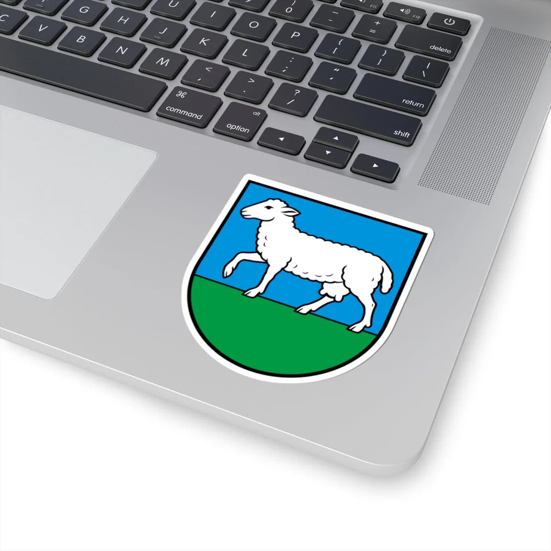 CHE La Côte-aux-Fées COA (Switzerland) (Coat of Arms) STICKER Vinyl Kiss-Cut Decal - The Sticker Space