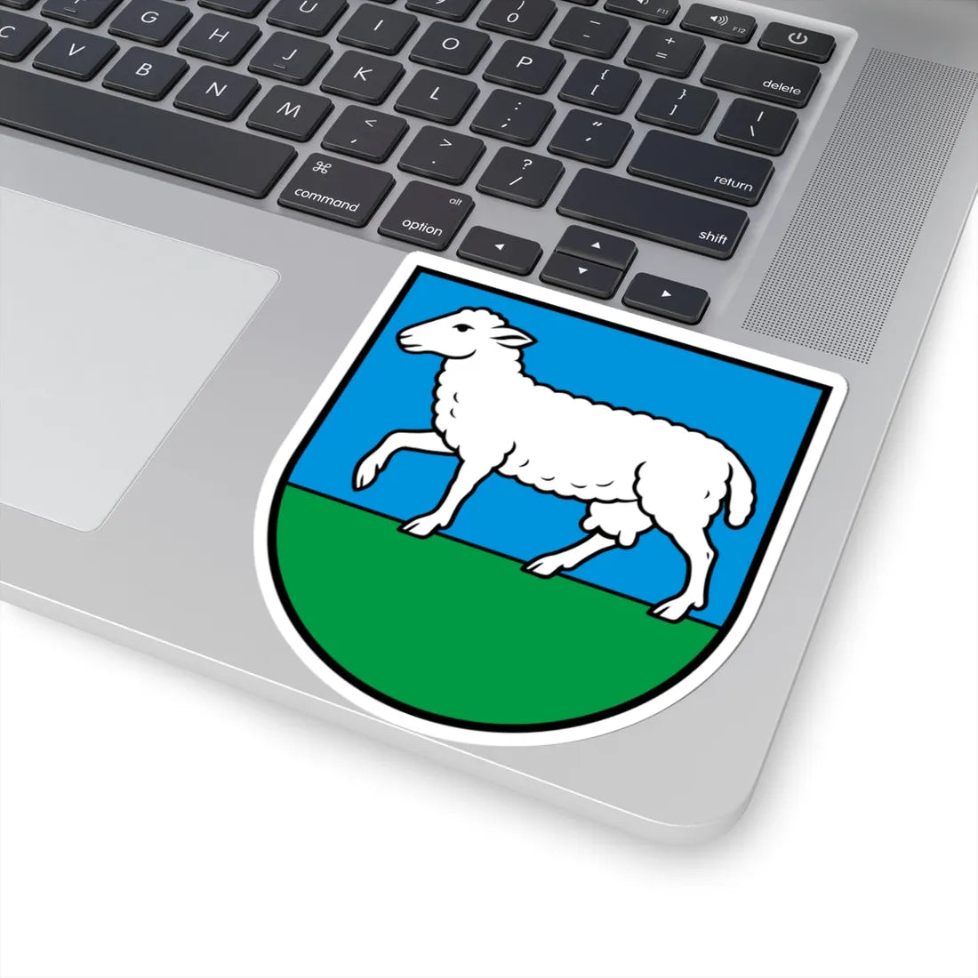 CHE La Côte-aux-Fées COA (Switzerland) (Coat of Arms) STICKER Vinyl Kiss-Cut Decal - The Sticker Space