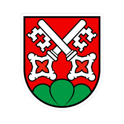 CHE La Neuveville District COA (Switzerland) (Coat of Arms) STICKER Vinyl Kiss-Cut Decal 3 Inch White - The Sticker Space