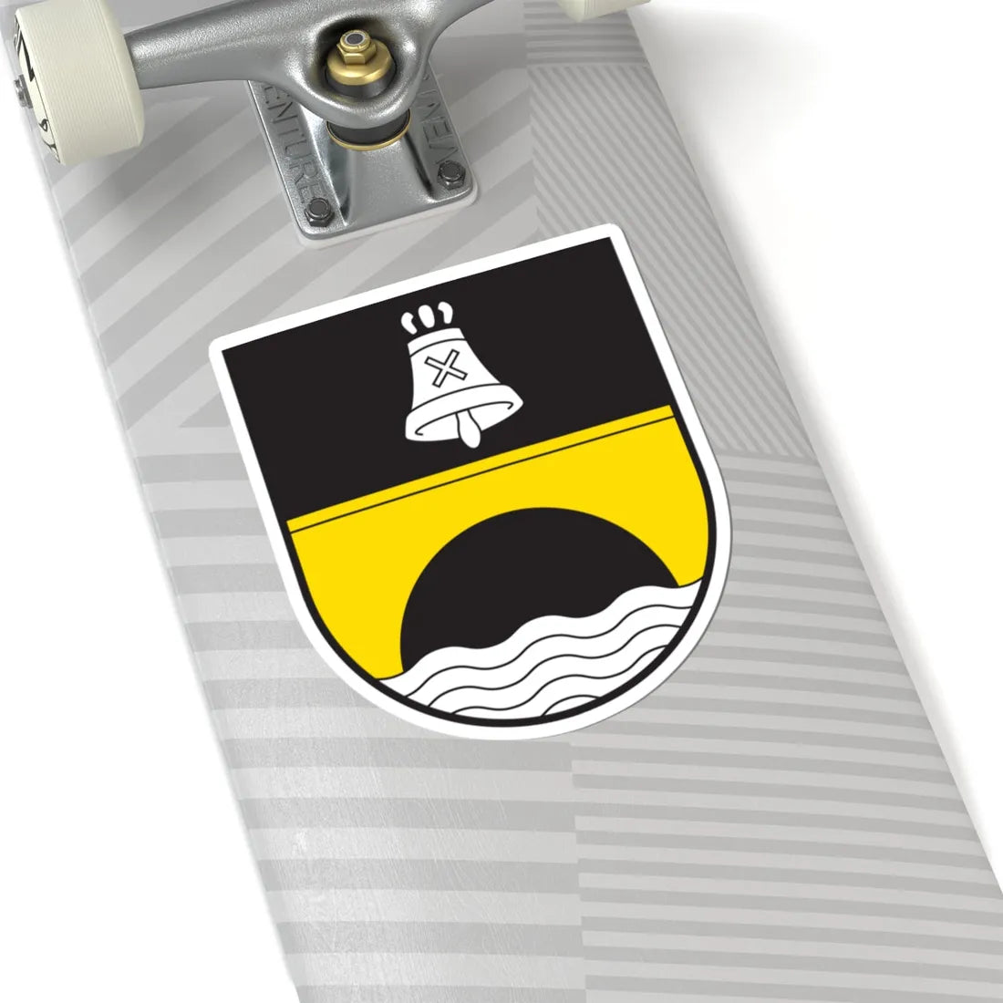 CHE La Punt Chamues-ch COA (Switzerland) (Coat of Arms) STICKER Vinyl Kiss-Cut Decal - The Sticker Space