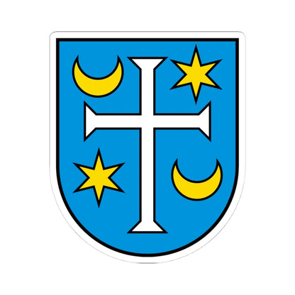 CHE Lauener COA (Switzerland) (Coat of Arms) STICKER Vinyl Kiss-Cut Decal 4 Inch White - The Sticker Space