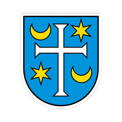 CHE Lauener COA (Switzerland) (Coat of Arms) STICKER Vinyl Kiss-Cut Decal 6 Inch White - The Sticker Space