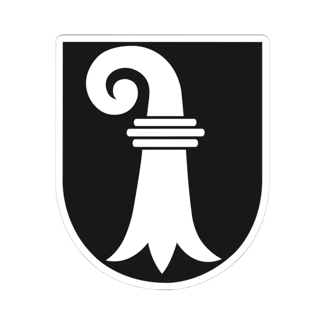 CHE Laufen BL official COA (Switzerland) (Coat of Arms) STICKER Vinyl Kiss-Cut Decal 4 Inch White - The Sticker Space