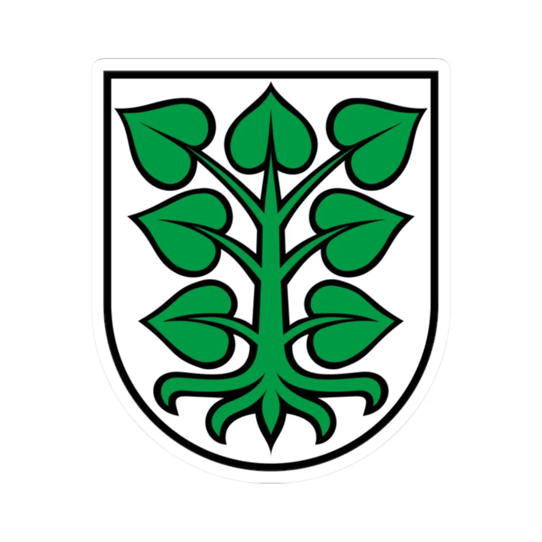 CHE Laupen BE COA (Switzerland) (Coat of Arms) STICKER Vinyl Kiss-Cut Decal 2 Inch White - The Sticker Space