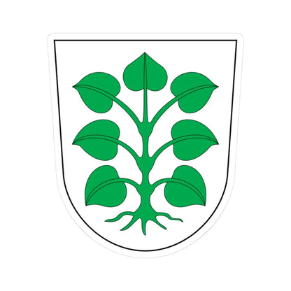 CHE Laupen COA (Switzerland) (Coat of Arms) STICKER Vinyl Kiss-Cut Decal 3 Inch White - The Sticker Space