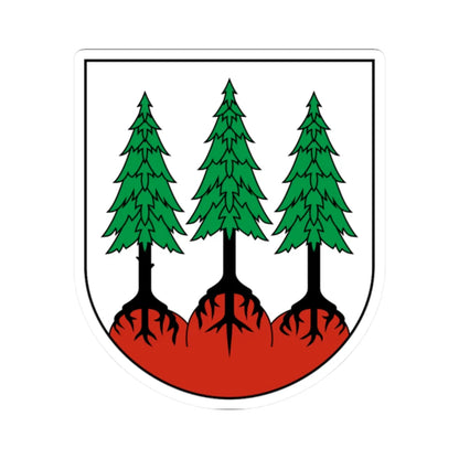 CHE Les Bois COA (Switzerland) (Coat of Arms) STICKER Vinyl Kiss-Cut Decal 2 Inch White - The Sticker Space