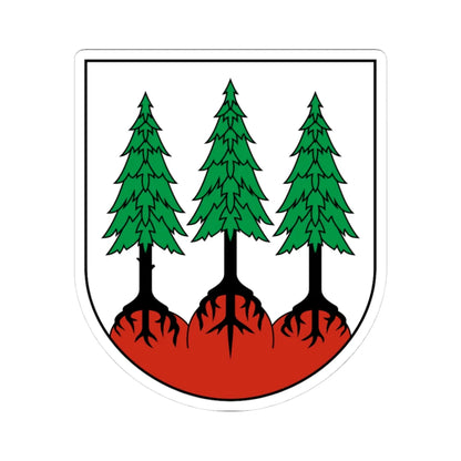 CHE Les Bois COA (Switzerland) (Coat of Arms) STICKER Vinyl Kiss-Cut Decal 3 Inch White - The Sticker Space