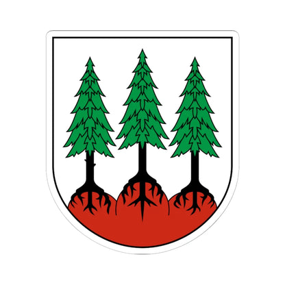 CHE Les Bois COA (Switzerland) (Coat of Arms) STICKER Vinyl Kiss-Cut Decal 6 Inch White - The Sticker Space