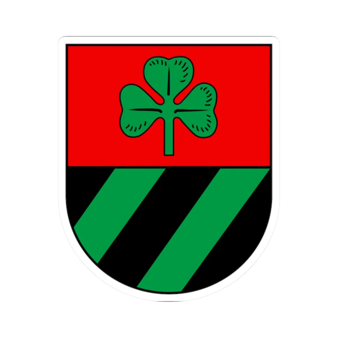 CHE Löhningen COA (Switzerland) (Coat of Arms) STICKER Vinyl Kiss-Cut Decal 2 Inch White - The Sticker Space