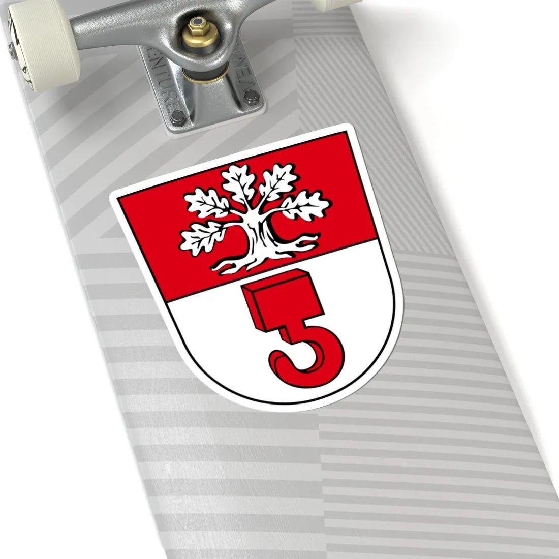 CHE Lohn-Ammannsegg COA (Switzerland) (Coat of Arms) STICKER Vinyl Kiss-Cut Decal - The Sticker Space