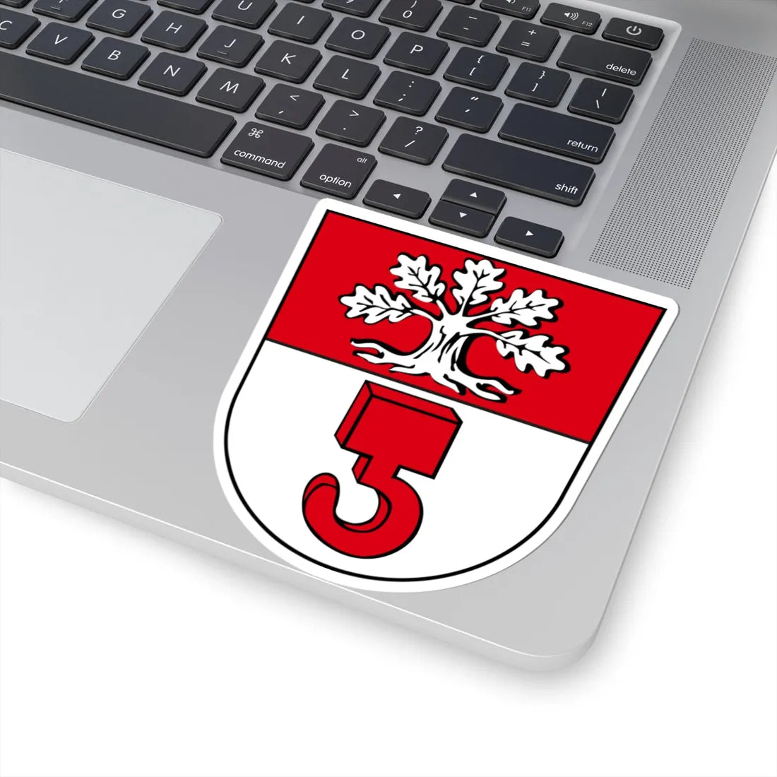 CHE Lohn-Ammannsegg COA (Switzerland) (Coat of Arms) STICKER Vinyl Kiss-Cut Decal - The Sticker Space
