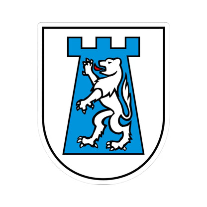 CHE Losone COA (Switzerland) (Coat of Arms) STICKER Vinyl Kiss-Cut Decal 3 Inch White - The Sticker Space