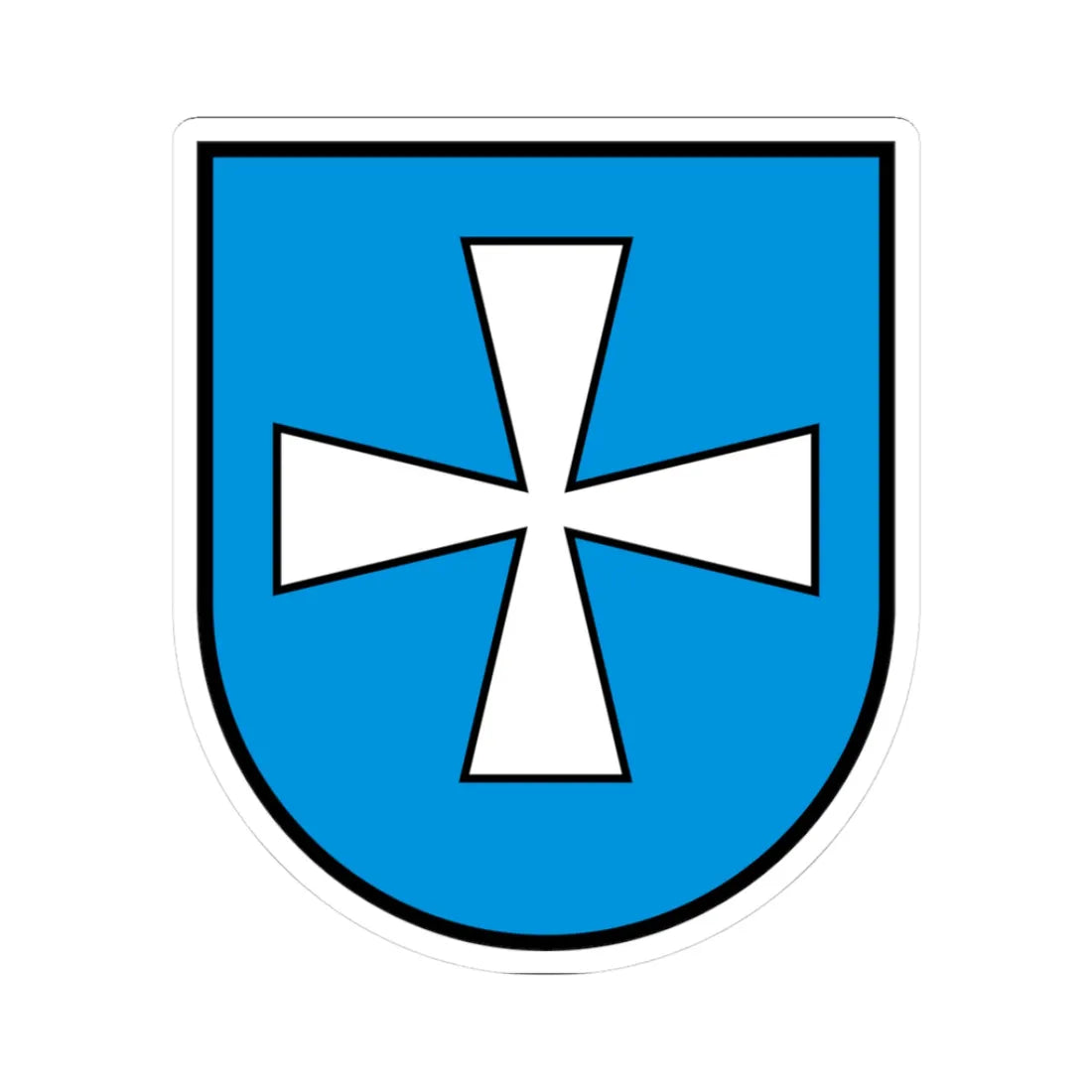 CHE Lungern COA (Switzerland) (Coat of Arms) STICKER Vinyl Kiss-Cut Decal 3 Inch White - The Sticker Space