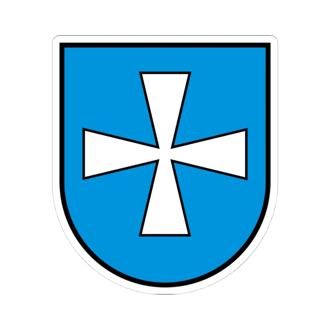 CHE Lungern COA (Switzerland) (Coat of Arms) STICKER Vinyl Kiss-Cut Decal 4 Inch White - The Sticker Space