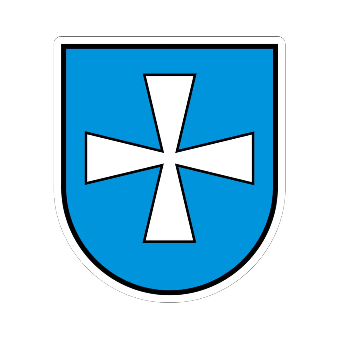 CHE Lungern COA (Switzerland) (Coat of Arms) STICKER Vinyl Kiss-Cut Decal 6 Inch White - The Sticker Space