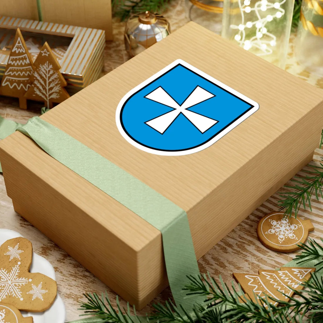 CHE Lungern COA (Switzerland) (Coat of Arms) STICKER Vinyl Kiss-Cut Decal - The Sticker Space