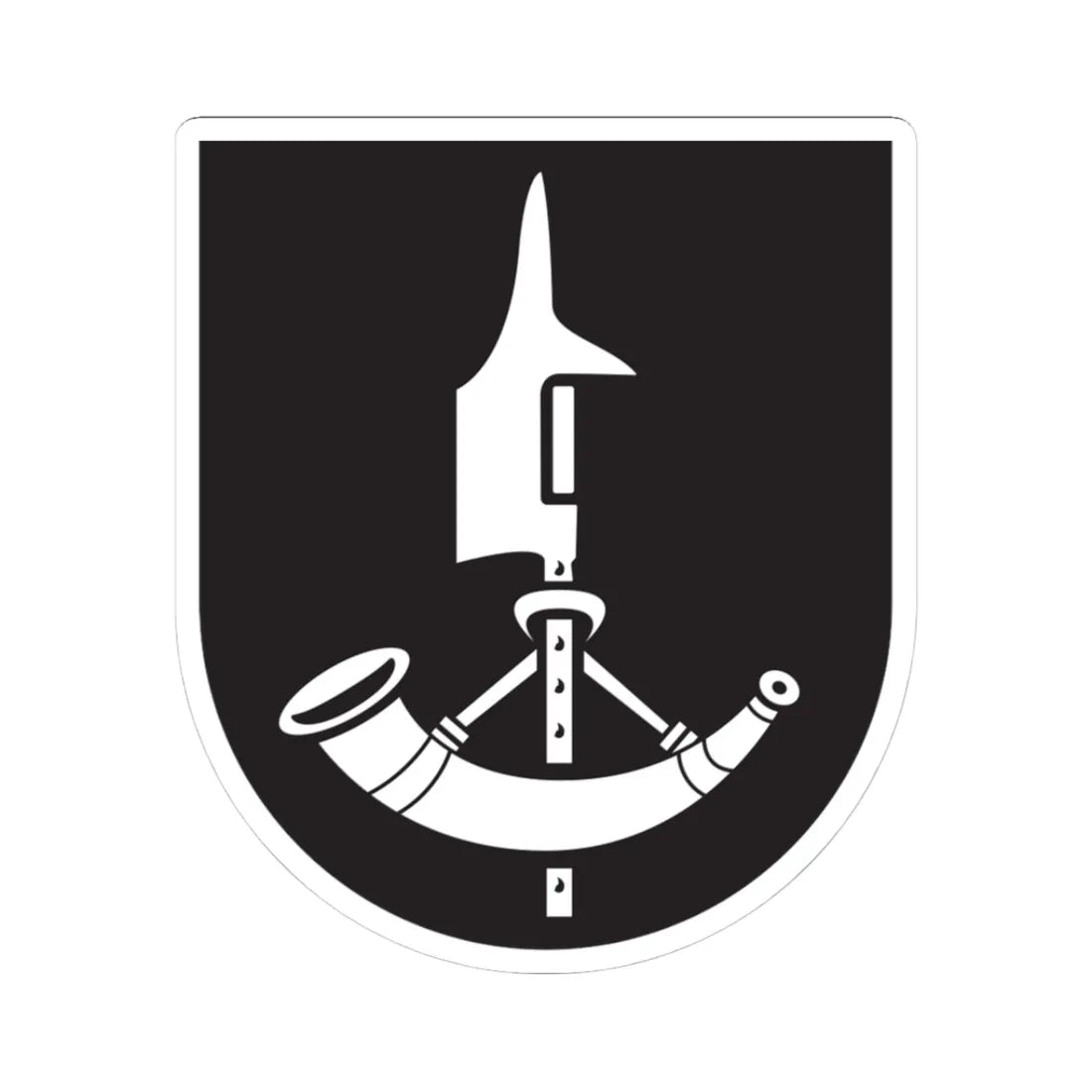 CHE Madulain COA (Switzerland) (Coat of Arms) STICKER Vinyl Kiss-Cut Decal 3 Inch White - The Sticker Space