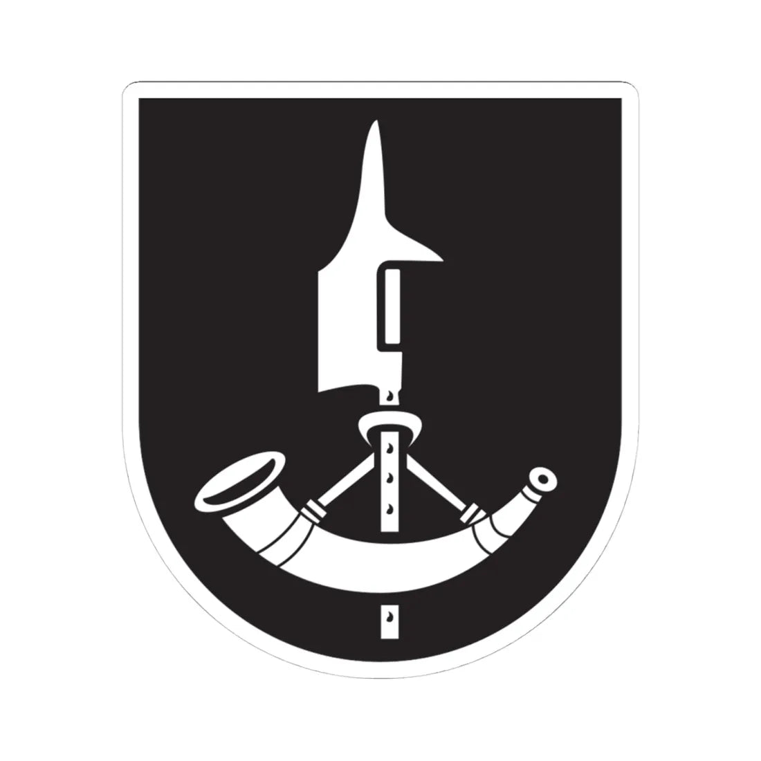 CHE Madulain COA (Switzerland) (Coat of Arms) STICKER Vinyl Kiss-Cut Decal 4 Inch White - The Sticker Space