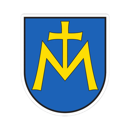 CHE Malans COA (Switzerland) (Coat of Arms) STICKER Vinyl Kiss-Cut Decal 4 Inch White - The Sticker Space