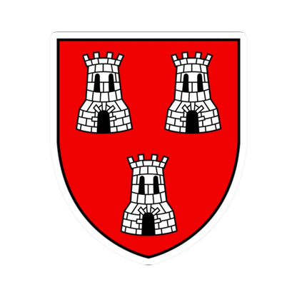 CHE Massongex COA (Switzerland) (Coat of Arms) STICKER Vinyl Kiss-Cut Decal 2 Inch White - The Sticker Space