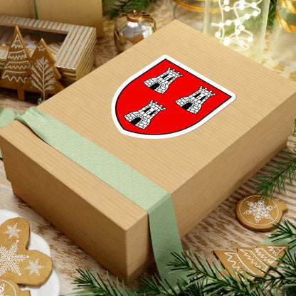 CHE Massongex COA (Switzerland) (Coat of Arms) STICKER Vinyl Kiss-Cut Decal - The Sticker Space