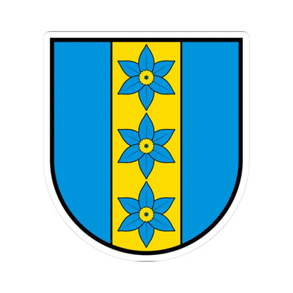 CHE Mellstorf COA proposal 2 (Switzerland) (Coat of Arms) STICKER Vinyl Kiss-Cut Decal 3 Inch White - The Sticker Space