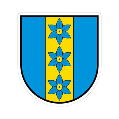 CHE Mellstorf COA proposal 2 (Switzerland) (Coat of Arms) STICKER Vinyl Kiss-Cut Decal 4 Inch White - The Sticker Space