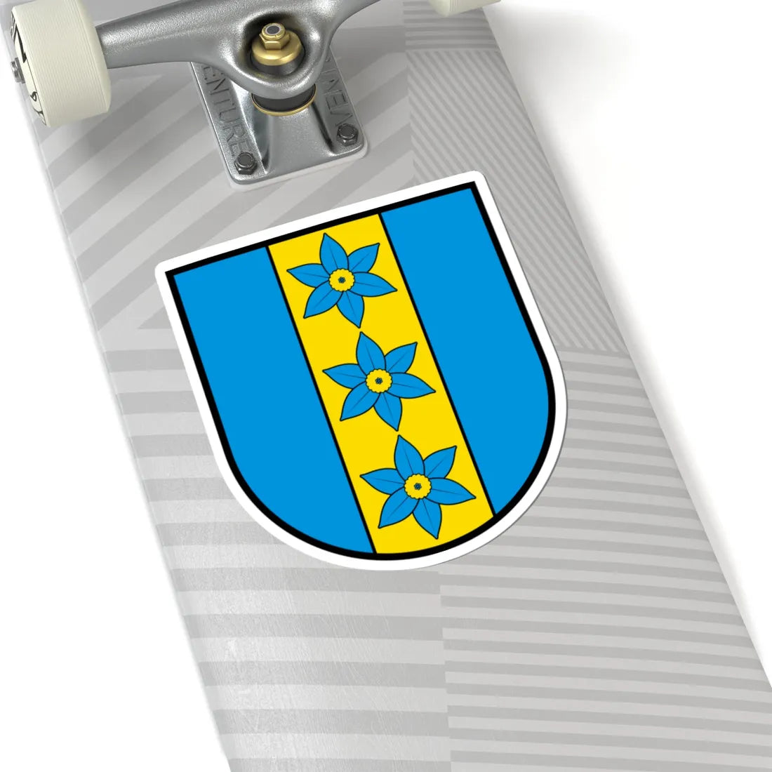 CHE Mellstorf COA proposal 2 (Switzerland) (Coat of Arms) STICKER Vinyl Kiss-Cut Decal - The Sticker Space