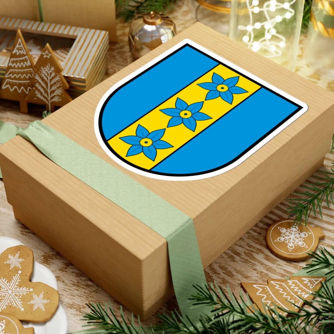 CHE Mellstorf COA proposal 2 (Switzerland) (Coat of Arms) STICKER Vinyl Kiss-Cut Decal - The Sticker Space