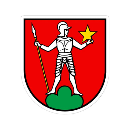 CHE Menziken COA (Switzerland) (Coat of Arms) STICKER Vinyl Kiss-Cut Decal 6 Inch White - The Sticker Space