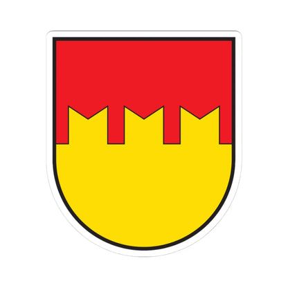 CHE Mesocco COA (Switzerland) (Coat of Arms) STICKER Vinyl Kiss-Cut Decal 3 Inch White - The Sticker Space