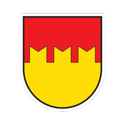 CHE Mesocco COA (Switzerland) (Coat of Arms) STICKER Vinyl Kiss-Cut Decal 4 Inch White - The Sticker Space