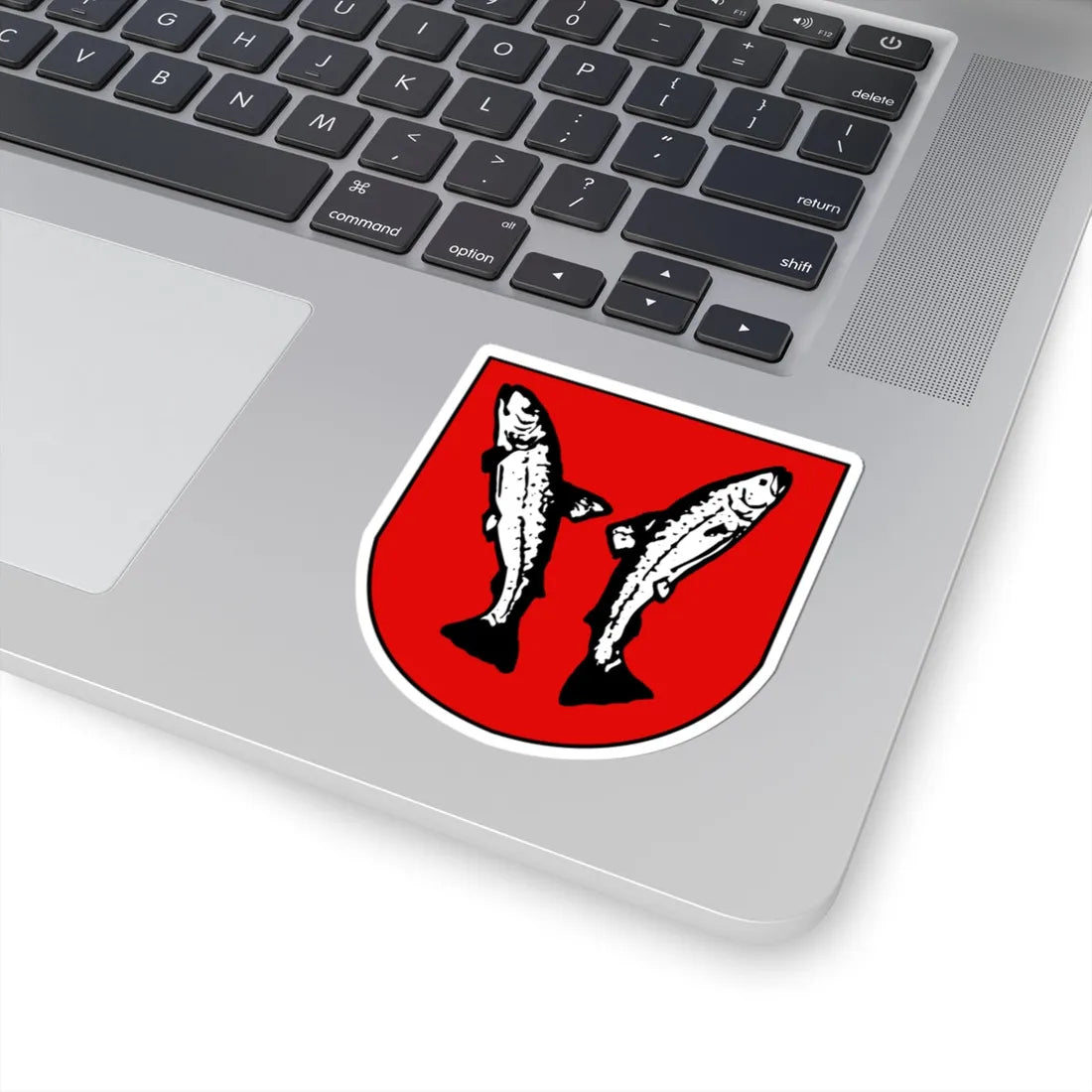 CHE Meyriez COA (Switzerland) (Coat of Arms) STICKER Vinyl Kiss-Cut Decal - The Sticker Space