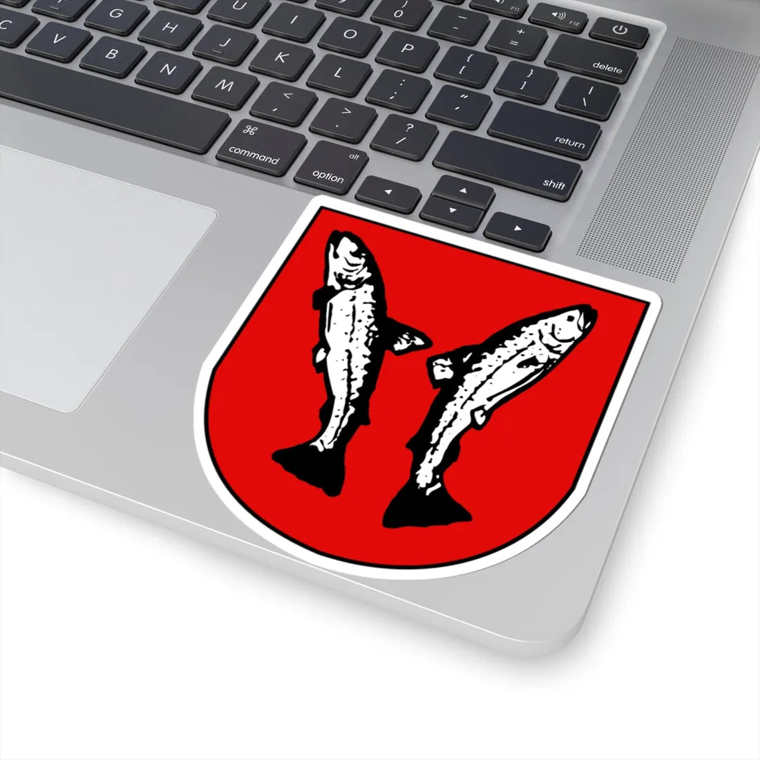 CHE Meyriez COA (Switzerland) (Coat of Arms) STICKER Vinyl Kiss-Cut Decal - The Sticker Space