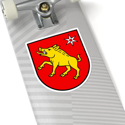CHE Ménières COA (Switzerland) (Coat of Arms) STICKER Vinyl Kiss-Cut Decal - The Sticker Space
