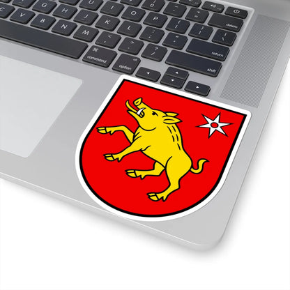 CHE Ménières COA (Switzerland) (Coat of Arms) STICKER Vinyl Kiss-Cut Decal - The Sticker Space
