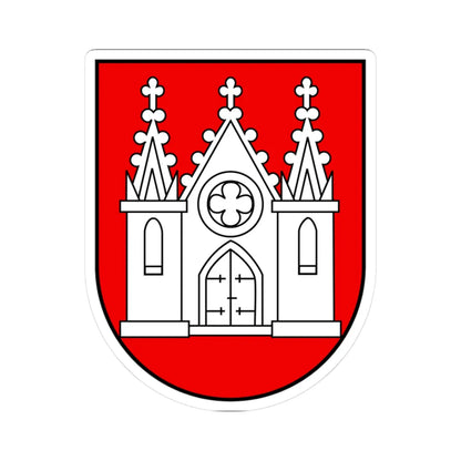 CHE Moutier ancien district COA (Switzerland) (Coat of Arms) STICKER Vinyl Kiss-Cut Decal 3 Inch White - The Sticker Space