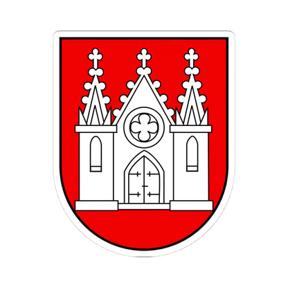 CHE Moutier ancien district COA (Switzerland) (Coat of Arms) STICKER Vinyl Kiss-Cut Decal 4 Inch White - The Sticker Space