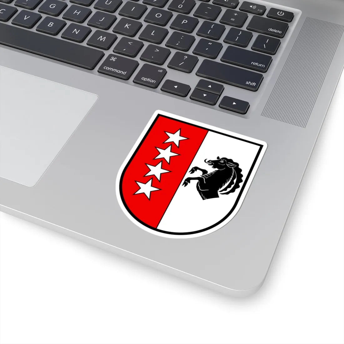 CHE Mürren COA (Switzerland) (Coat of Arms) STICKER Vinyl Kiss-Cut Decal - The Sticker Space
