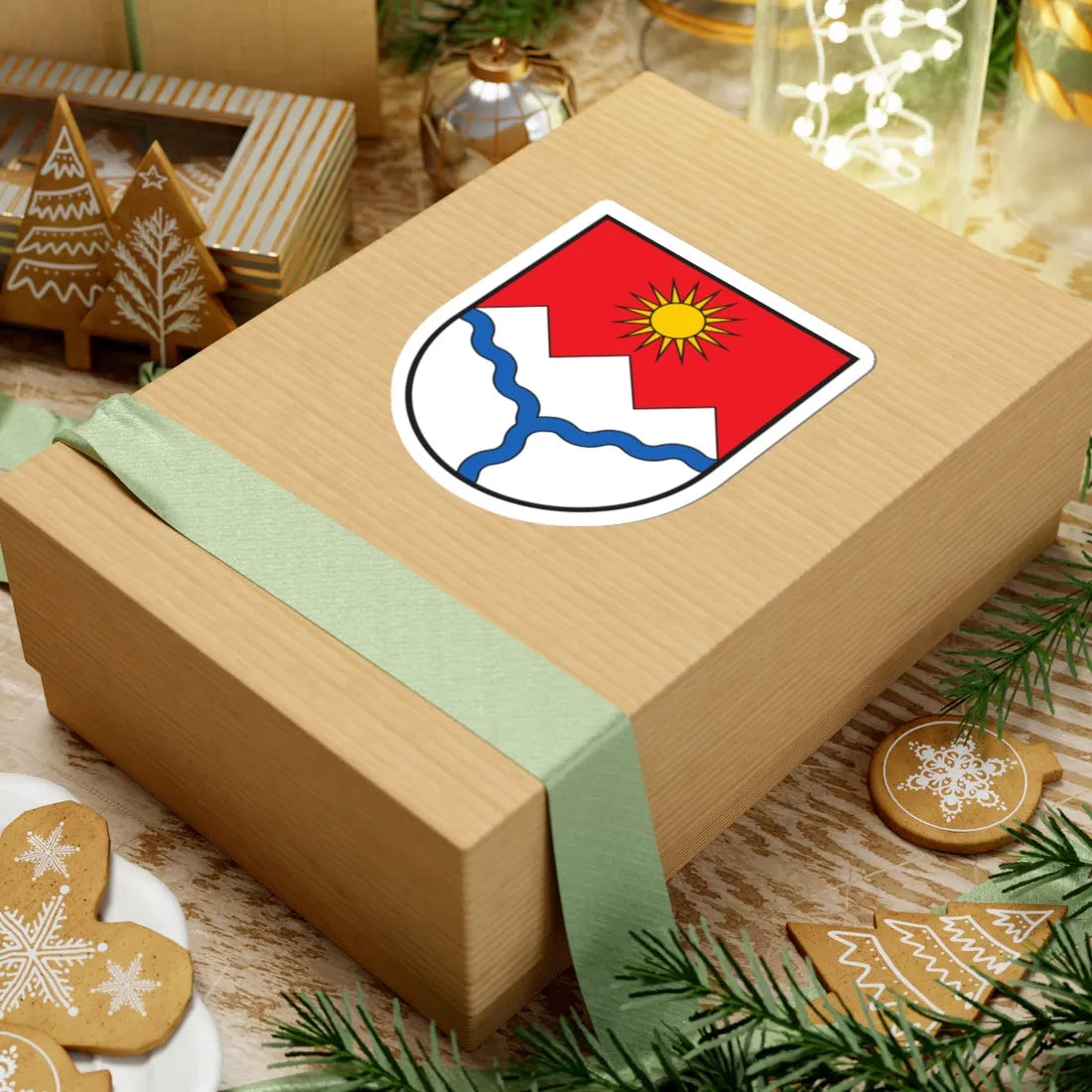 CHE Muntogna da Schons COA (Switzerland) (Coat of Arms) STICKER Vinyl Kiss-Cut Decal - The Sticker Space