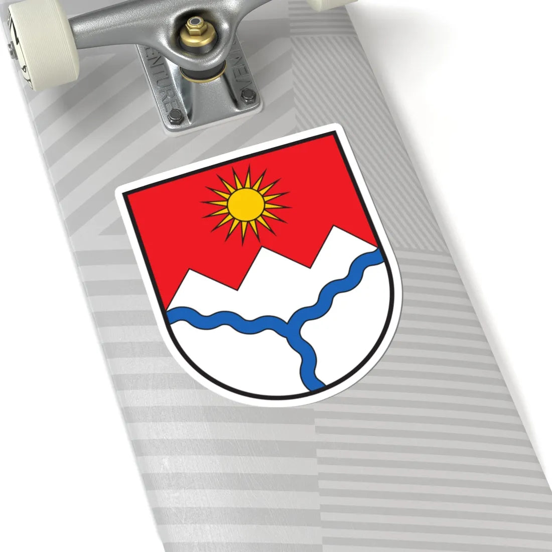 CHE Muntogna da Schons COA (Switzerland) (Coat of Arms) STICKER Vinyl Kiss-Cut Decal - The Sticker Space