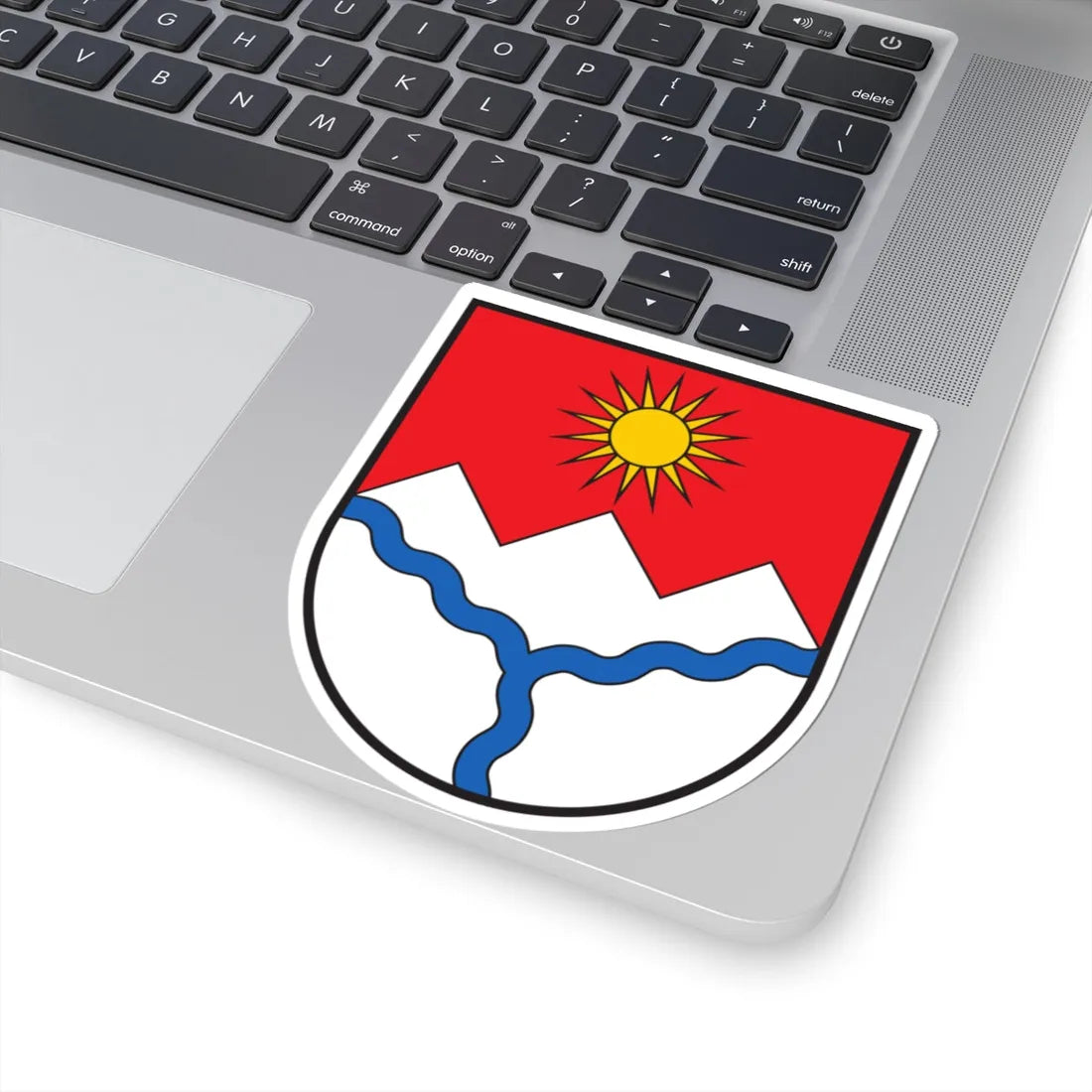 CHE Muntogna da Schons COA (Switzerland) (Coat of Arms) STICKER Vinyl Kiss-Cut Decal - The Sticker Space