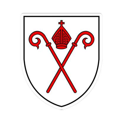 CHE Naters COA 1989 (Switzerland) (Coat of Arms) STICKER Vinyl Kiss-Cut Decal 3 Inch White - The Sticker Space