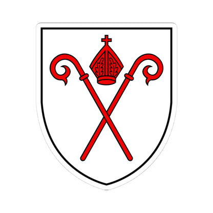 CHE Naters COA 1989 (Switzerland) (Coat of Arms) STICKER Vinyl Kiss-Cut Decal 4 Inch White - The Sticker Space