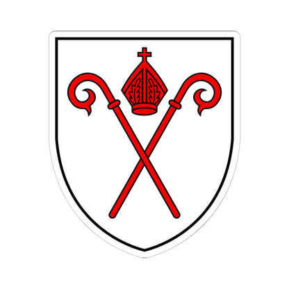 CHE Naters COA 1989 (Switzerland) (Coat of Arms) STICKER Vinyl Kiss-Cut Decal 6 Inch White - The Sticker Space