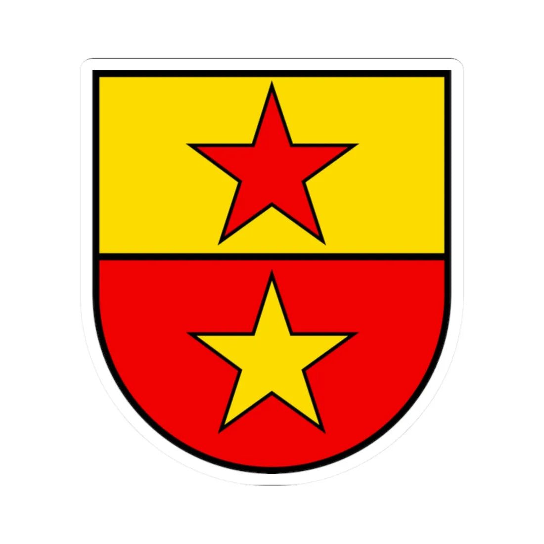 CHE Neuenhof alt COA (Switzerland) (Coat of Arms) STICKER Vinyl Kiss-Cut Decal 2 Inch White - The Sticker Space