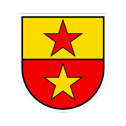 CHE Neuenhof alt COA (Switzerland) (Coat of Arms) STICKER Vinyl Kiss-Cut Decal 3 Inch White - The Sticker Space